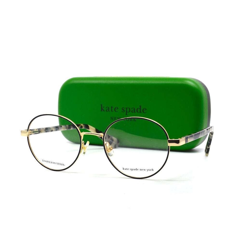 NEW KATE SPADE MARCIANN RHL GOLD/BROWN AUTHENTIC EYEGLASSES FRAME - Picture 5 of 10